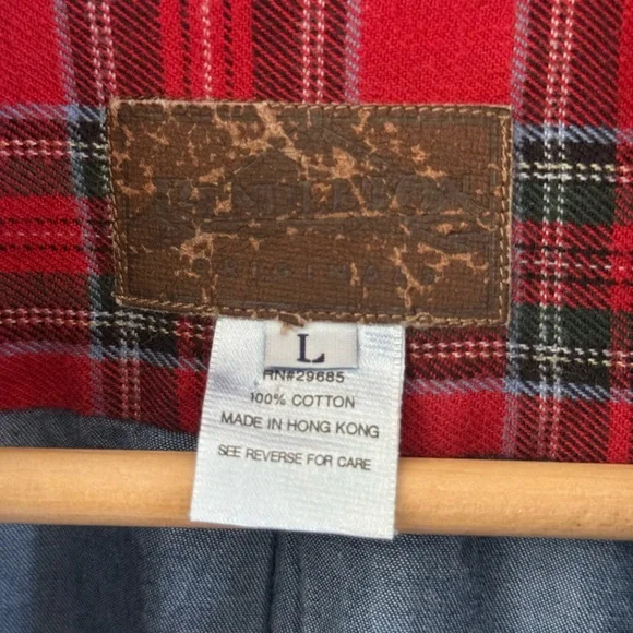 Vintage Pendleton 100% cotton plaid button down - Picture 3 of 7